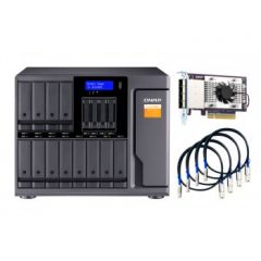 QNAP TL-D1600S storage drive enclosure 2.5/3.5" HDD/SSD enclosure Black,Grey