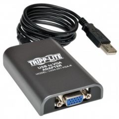 Tripp Lite USB 2.0 to VGA Dual-Monitor Adapter, 128 MB SDRAM, 1920 x 1080 (1080p) @ 60 Hz