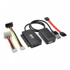 Tripp Lite USB 3.0 SuperSpeed to SATA/IDE Adapter with Built-In USB Cable, 2.5 in., 3.5 in. and 5.25 in. Hard Drives